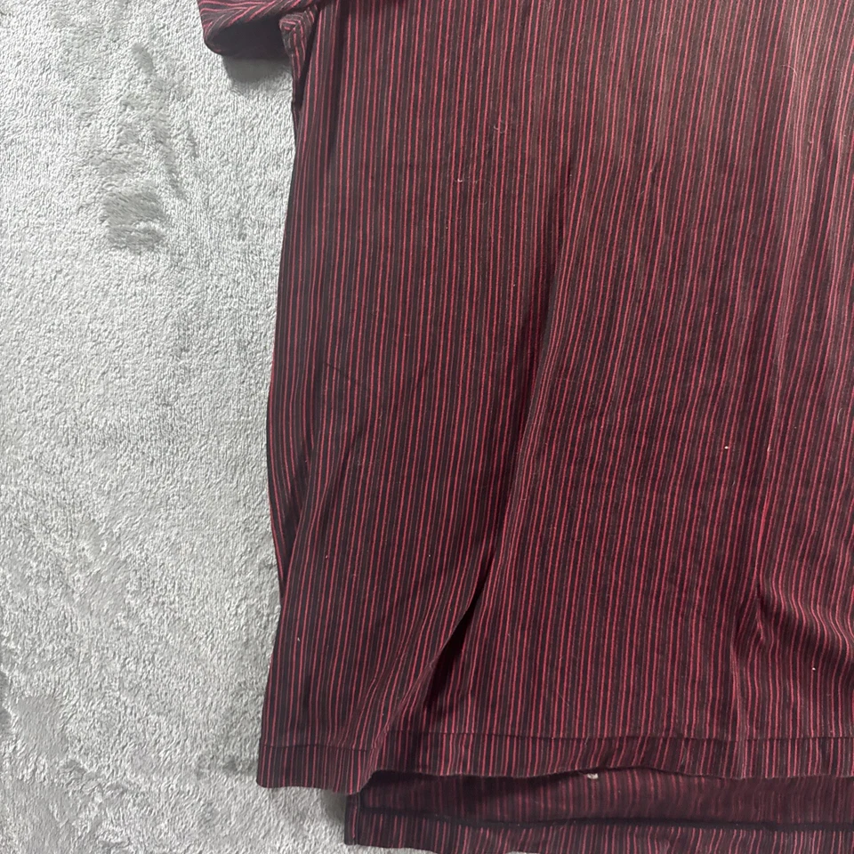 Polo de golf Nike Tiger Woods para hombre L. De colección a rayas rojas Yin Yang 1/4 cremallera Swoosh Foto 4 de 4