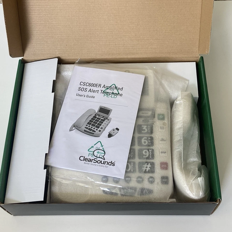ClearSounds CSC600ER Amplificado con Cable SOS Sonidos Claros Alerta Teléfono Teléfono Nuevo Foto 4 de 4