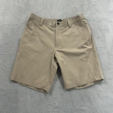Banana Republic Performance Chino Shorts Men 34 Beige Preppy Beach Summer