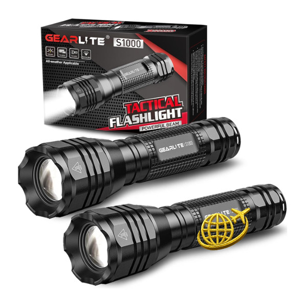 LED Taschenlampe 2 StüCk 4000 Lumen Wasserdicht Zoombar-image