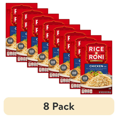 8 Pack, Rice-A-Roni Chicken Broth , Herbs Rice,Vermicelli Meal 6.9 oz Box.
