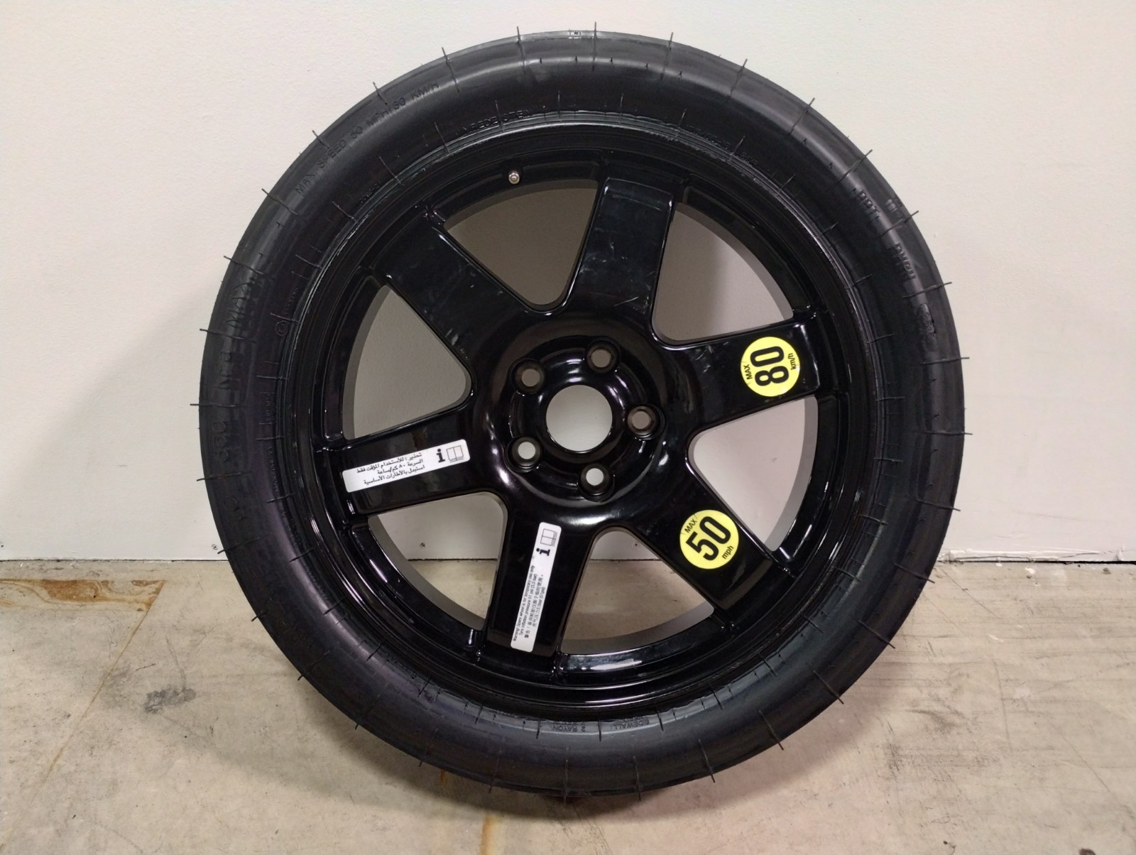 MASERATI GHIBLI M157 SQ4 SPACE SAVER SPARE TIRE & WHEEL 18x6J 175/55R18