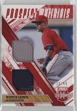 2019 Elite Extra Edition Dual Prospect Materials Red 13/49 Royce Lewis 0kb5