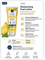 Avon Care Footworks Pineapple and Mint Moisturising Foot Lotion 75ml