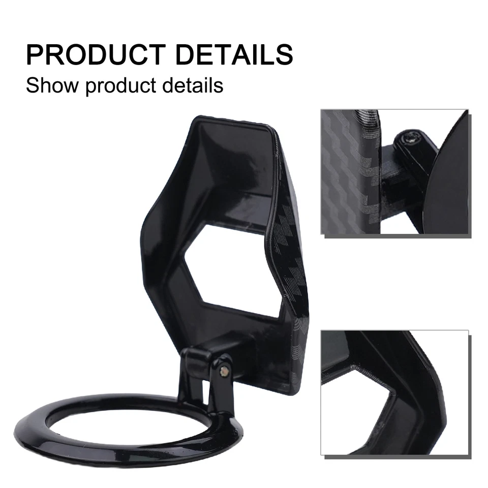 Cubierta Interruptor Botón Piezas Aleación Zinc 1Pieza Accesorios Fibra Carbono Negro Foto 2 de 4