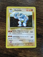 Pokemon Machoke 34/102 Base Set UK Print 1999-2000