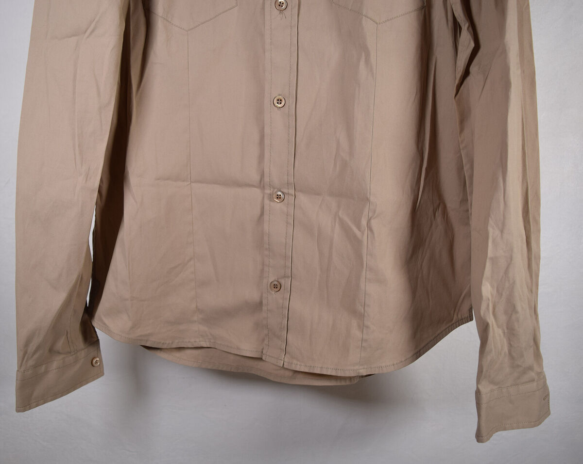 Prada Mens Shirt Button Down LS Beige Khaki Top 40 | eBay Prada Mens Shirt Button Down LS Beige Khaki Top 40 | eBay
