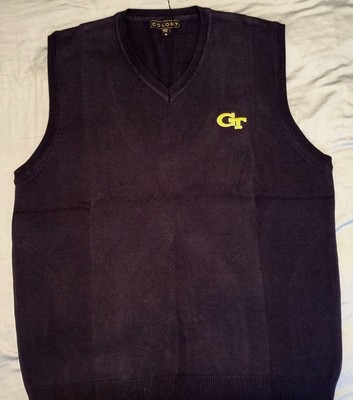 Georgia Tech Yellow Jackets V neck Sweater Vest Licensed GTU