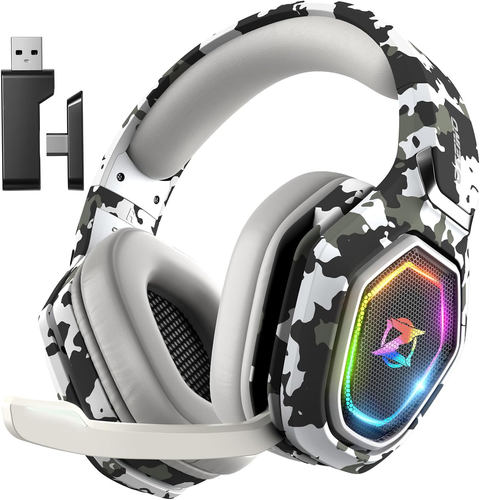 Auriculares inalámbricos para juegos para PS5, PS4, PC, auriculares para juegos - Picture 10 of 12