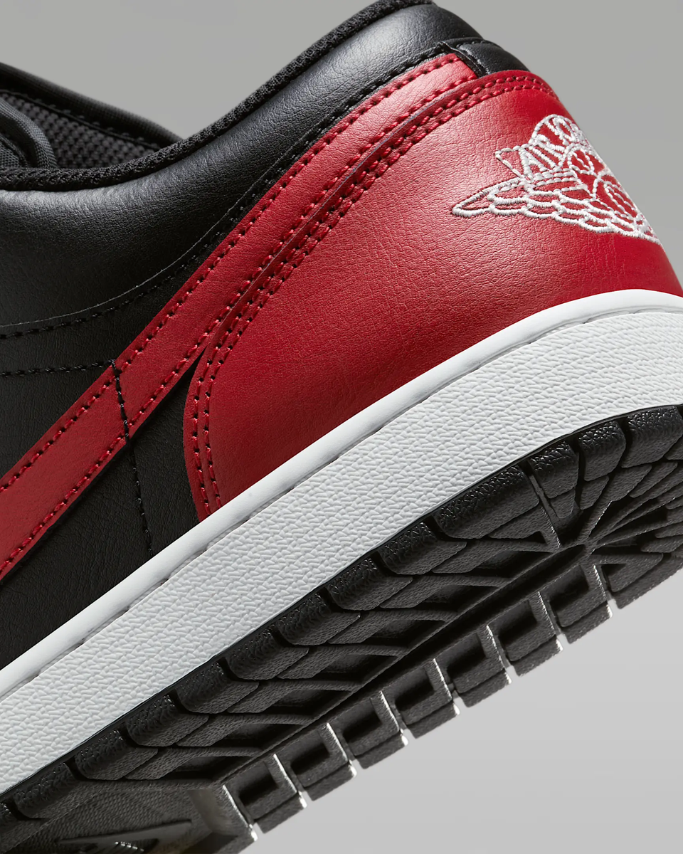 Nike Air Jordan 1 Low Shoes Black Varsity Red White 553558