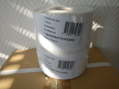 Endlosrolle Epson C33S045417 für Epson ColorWorks C3400 C3500 51 mm x 35m