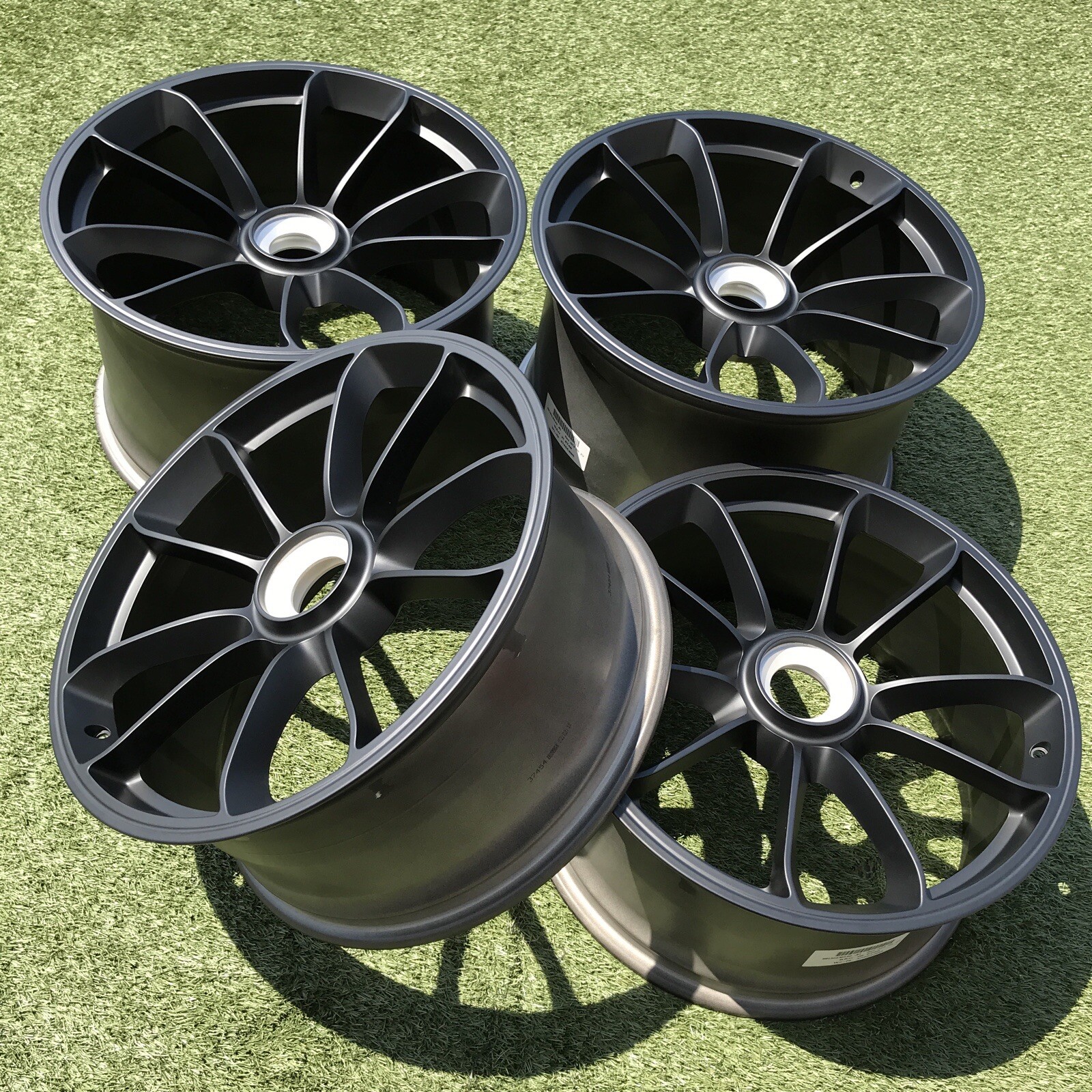 20" 21" PORSCHE 911  GT3 RS WHEELS RIMS OEM BLACK GENUINE NEW 99136216382