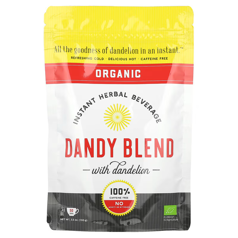 Dandy Blend , Instant Herbal Beverage With Dandelion, Caffeine Free, Organic, 3.53 Oz (100 G) - Image 2