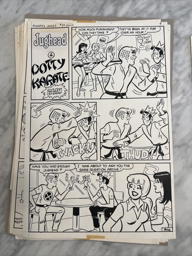 Archie Comics Original Art - Jughead’s Jokes #29 1967 Near Full Issue - 28 Pages - Picture 3 of 24