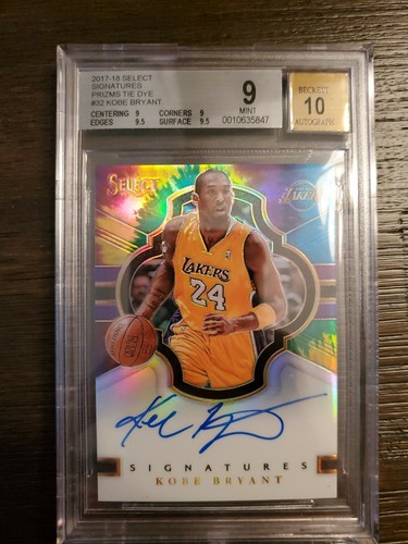 2017 Panini Select Basketball Tie-Dye Prizm Kobe Bryant #32 PSA 9