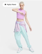  65 Women's SZ SMALL Nike Fleece Sweatpants Jade no top DQ5887 346 jordan 1