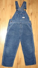 Vintage Montgomery Ward Power House Denim Overalls Coveralls 40"x27" Mid 1970's