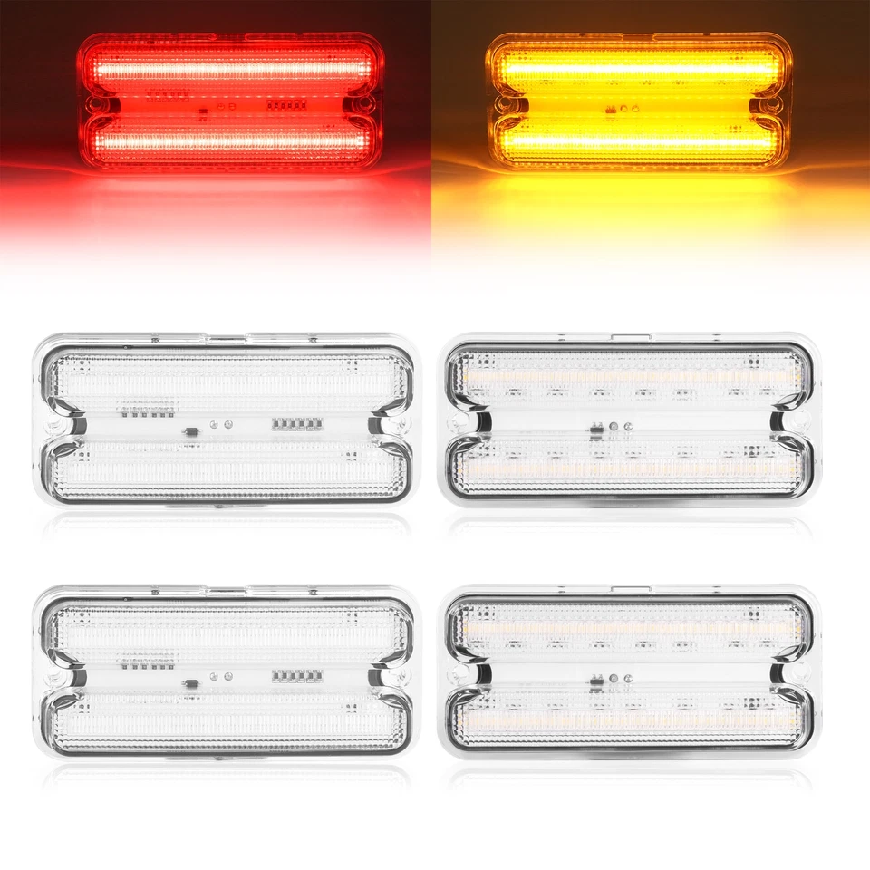 4PCS LED For Chevrolet C10 & GMC C15/C1500 Pickup Truck 68-72 Side Marker Light Foto 2 de 4