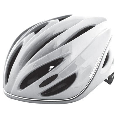 OXFORD METRO GLO FAHRRADHELM. WEISSE 360 LICHT SICHTBARKEIT VERSTELLBAR. GLASFASER