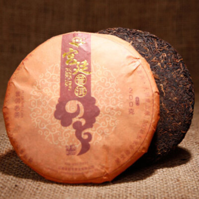 200g Premium Yunnan Pu'er Black Tea Cake Natural Herbal Detox Energy Tea