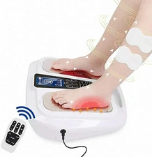 Foot Massager EMS Muscle Stimulator TENS Machine Upgraded Pearl-white 