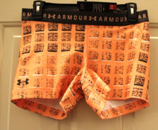 NWT Under Armour Printed Shorty Women's 3.5" Shorts Orange Tropic RARE HTF