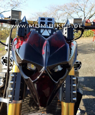 MGM-BIKES Lampenmaske LM668 ''LED-S'' inkl.STANDLICHT Streetfighter/Fighter Maske