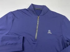 Greyson Men's Blue Golf 1/4 Zip Performance Pullover Size Large ARCOLA CC NJ