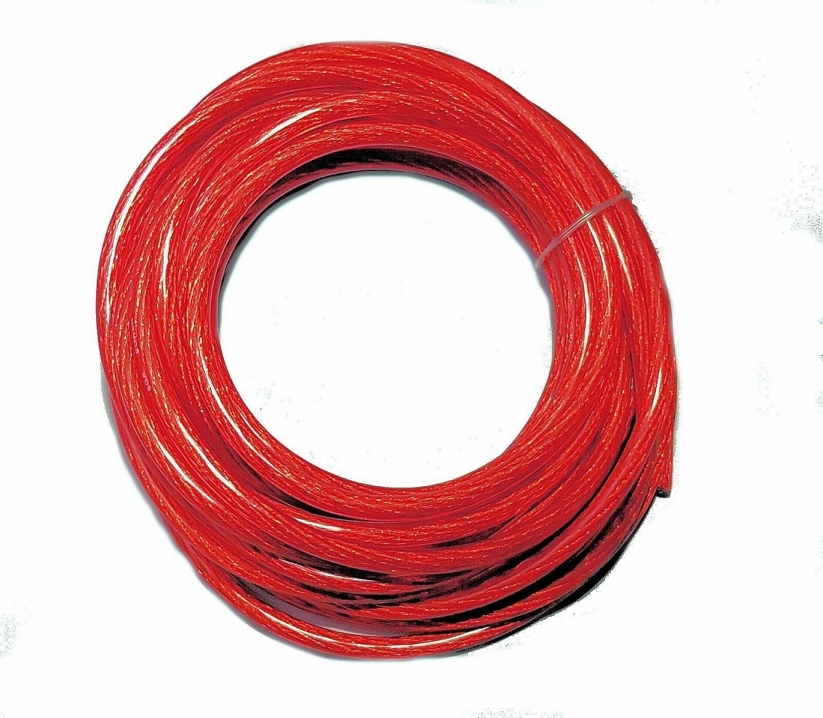 20 Ft - 8 Gauge Power Wire Red High Quality GA Guage Ground AWG 20 Feet