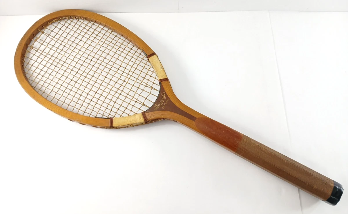 Raquette De Tennis Vintage Le Coq Sportif – Argentée – Adulte – Fabriquée à Taïwan