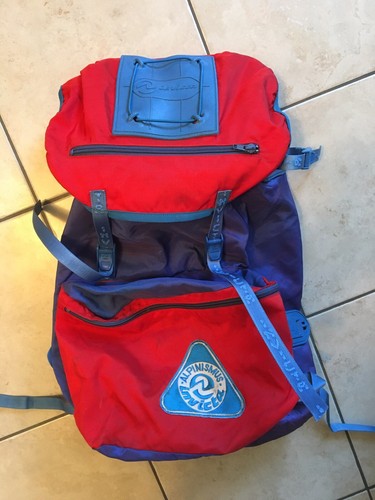 Zaino invicta alpinismus trekking vintage escursionismo Usato! Rosso Blu |  eBay