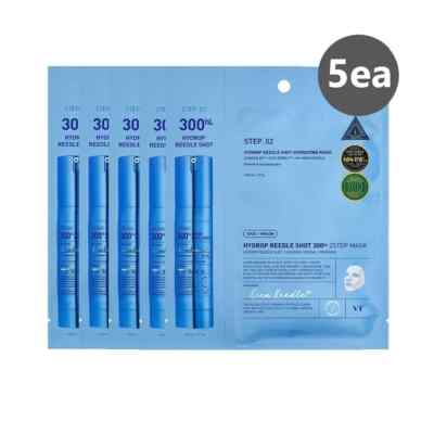 VT Cosmetics Hydrop Reedle Shot 300hL 2 Step Mask (27g + 1.5g) × 5 pcs