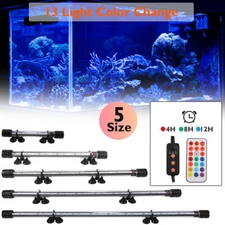 LED Aquarium Lights Submersible Air Bubble RGB Light for Fish Tank Underwater