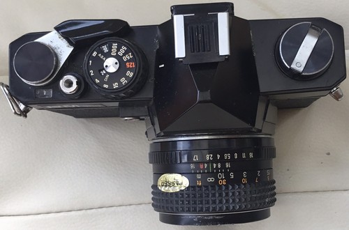 TOPCON RM300 analoge Spiegelreflexkamera schwarz 35 mm Topcor MC55 mm 1:1,7 Objektiv Tasche Zubehör - Bild 3 von 23