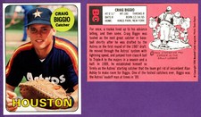 Craig Biggio Houston Astros 1990 Baseball Cards Magazine Hand Cut Insert Card #1