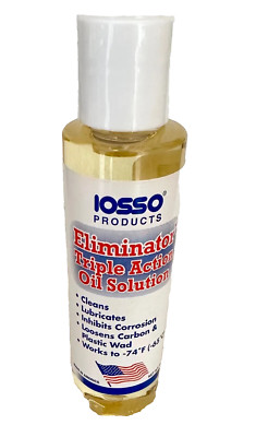 IOSSO Eliminator TripleAction Gun Oil Cleans Lubricates & Protect/FACTORY SEALED