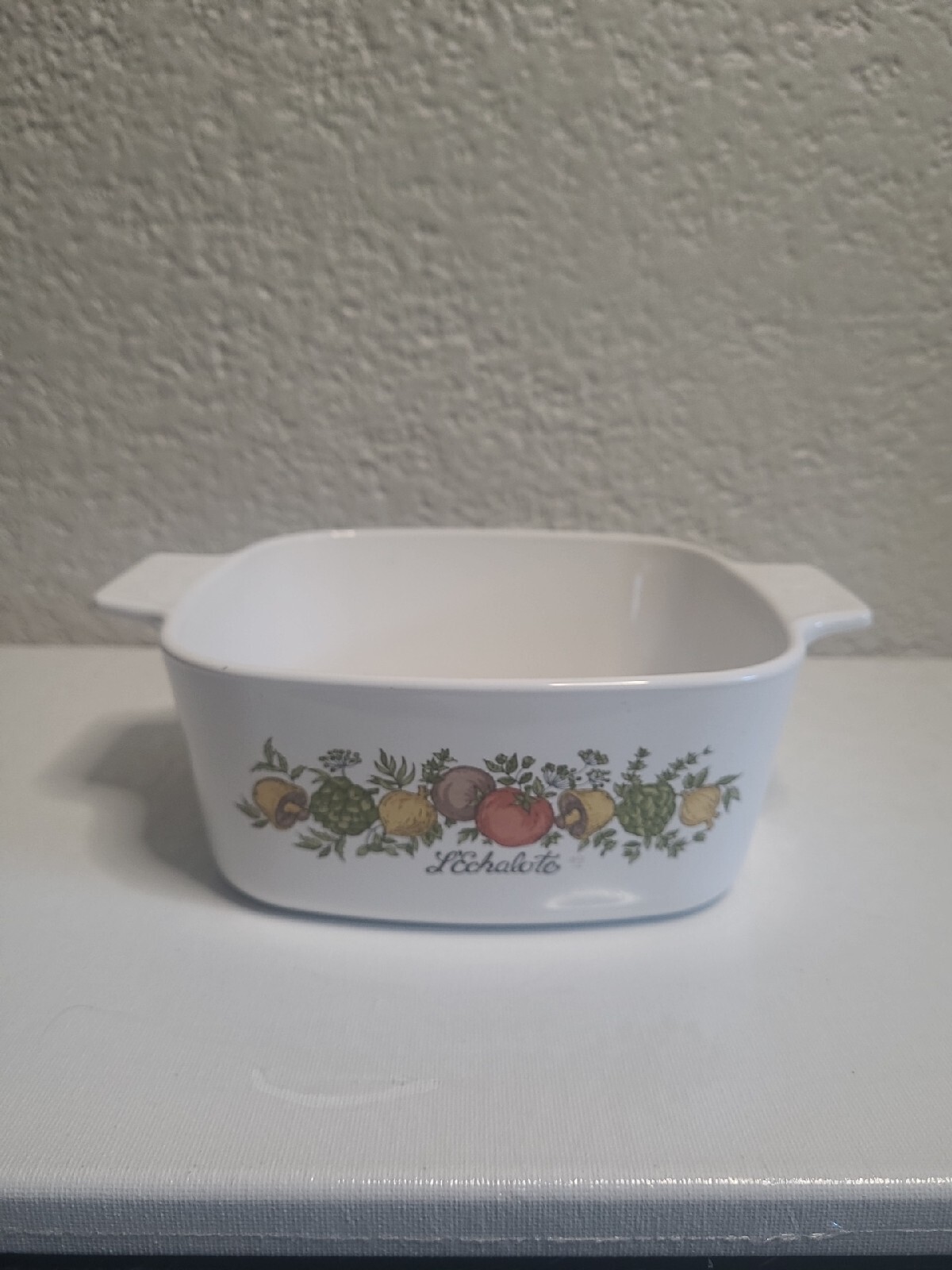 VINTAGE CORNING WARE SPICE OF LIFE L'ECHALOTE 1970  E A-1.5-B L 1.5 casserole
