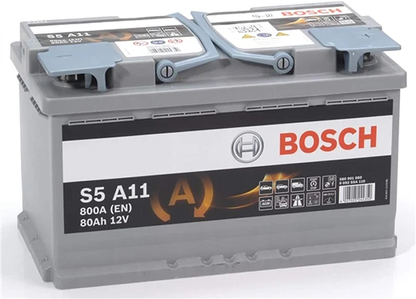 Batterie auto S5A11 12V 80Ah / 800A BOSCH AGM START-STOP L4 F21 - Photo 1/1