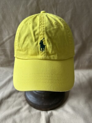 Polo Ralph Lauren Classic Cotton Chino Baseball Cap Hat, Yellow