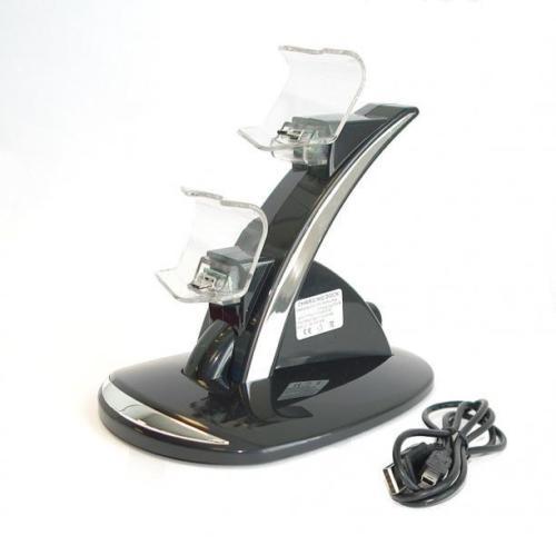 Playstation 4 PS4 USB Dual Charging Station Stand, LED Charge Light,Quick Charge