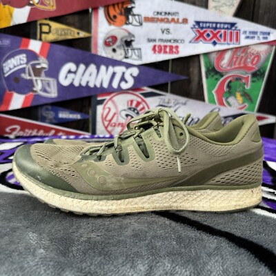 Size 11 Saucony Freedom ISO 'Olive' Green Running Shoes