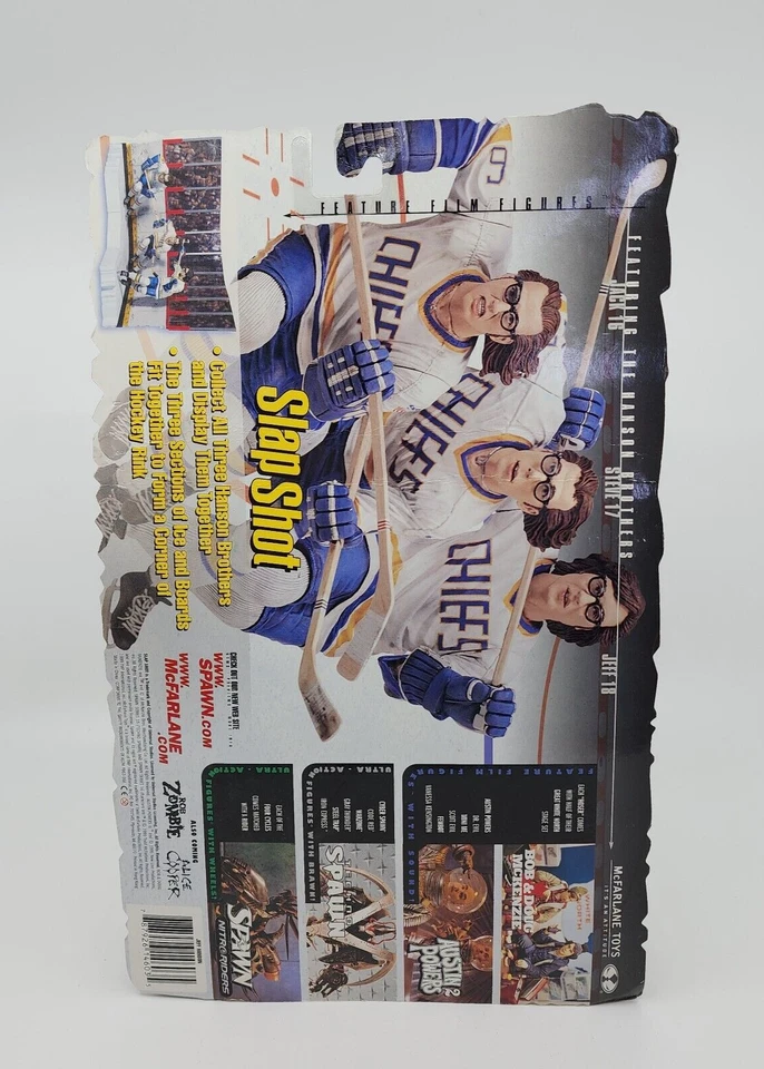 Vintage McFarlane Toys Jeff Hanson SLAP SHOT Action Figure #18 NIP. - Изображение 3 из 3