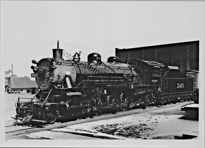 Vintage Wabash 2401 Dampflok 5''X7'' Echtfoto T2-80