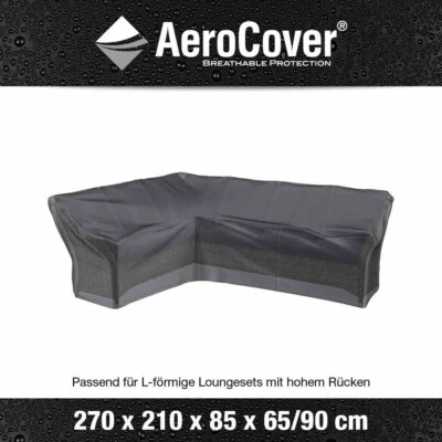 AeroCover 799-0 Loungehülle 270x210x85xH65/90 L-Form links, anthrazit
