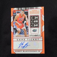 2020-21 Contenders DP Game Ticket #135 Kerry Blackshear Jr. RC Auto Red Foil