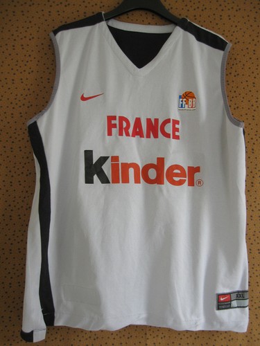Maillot Basket Ball Nike FF-BB France Kinder Entrainement Reversible LNB - XXL - Imagen 3 de 5