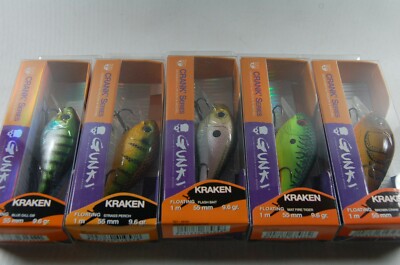 Gunki Kraken 55F Crankbait Raubfischköder Spinnfischen Wobbler Barsch Hecht