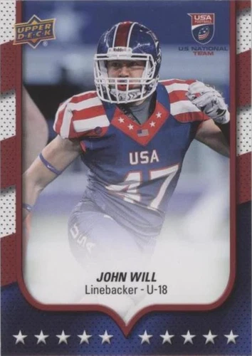 2016 Upper Deck USA Football John Will #105