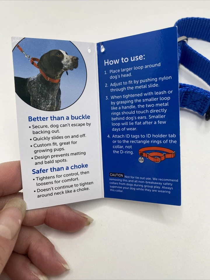 Collar para mascotas PetSafe Martingala S ajustable 3/4" pequeño 8"-12" collar para perro Foto 3 de 4
