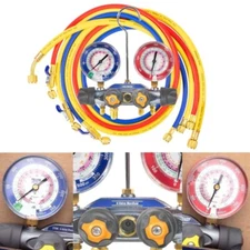 49968 Charging Manifold & 4 Valve Test Gauge Tool Set for R-22, R-404A, R-410A